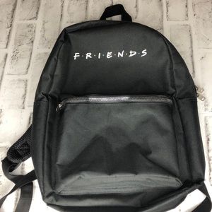 FRIENDS TV Show Merchandise - Friends Logo Black Backpack